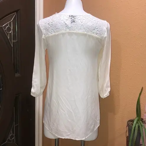 Rue 21  white 3/4 sleeve top NWT