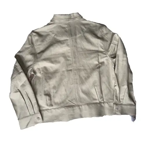 Appleseed's Jacket Shirt Lightweight Button Up Pockets Tan Petite Medium Size undefined