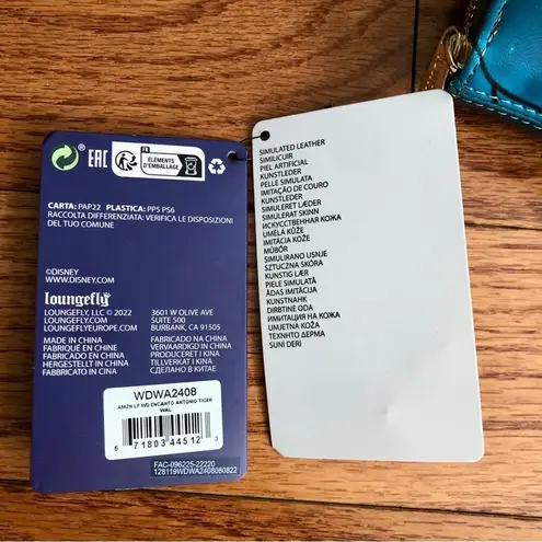 Disney  X Loungefly Encanto Antonio Jaguar 3D Vegan Leather Zip Around Wallet NWT