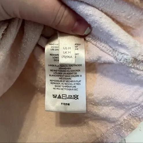 Free People  Just a Puff Peach Puff Sleeve Top Size Medium