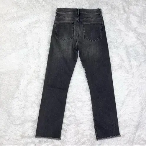 Elan Smoky Black High Rise Straight Leg Button Fly Denim Jeans 26 NWOT