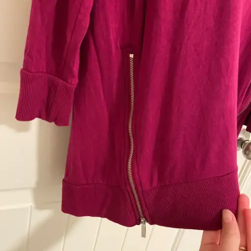 Chico's NWOT | Chico’s women’s deep pink zipper fleece lined‎ dress — size 12/14