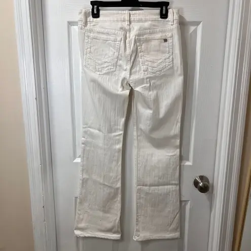 joe's jeans  Classic White Boot Cut‎ Denim Jeans with Crystal Pocket Detail-SZ 30