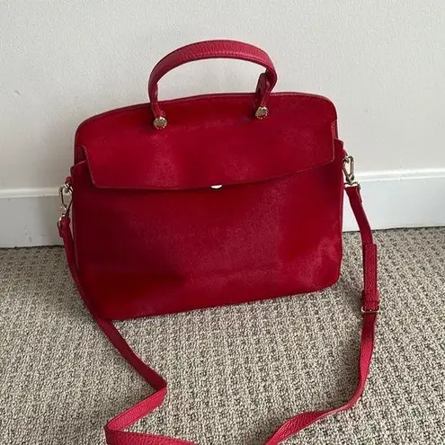 Furla Italian leather Red Handbag