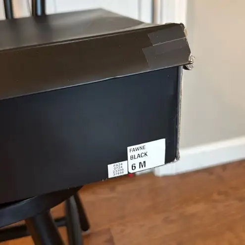 INC NWB Fawne tall leather riding boots size 6 Black