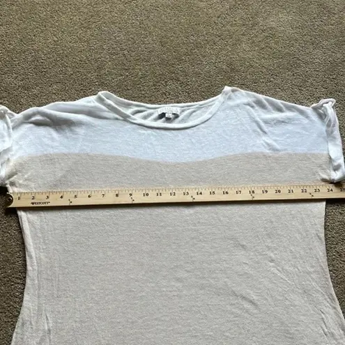 Joseph A . Quest-Ce Que C'est Silk Cotton Two Toned Top XL