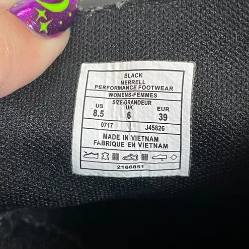 Merrell Women 8.5 Dark Gray Duskair Maui Chukka Booties Lace Up Leather Gorp