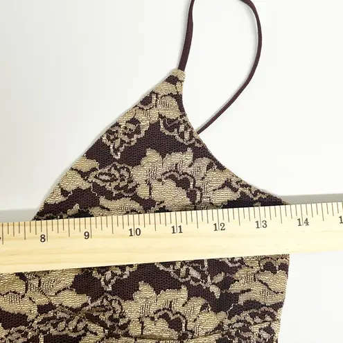 EXPRESS  Womens Y2K Romantic Coquette Feminine Lace Overlay Cami Tank Top Size XS