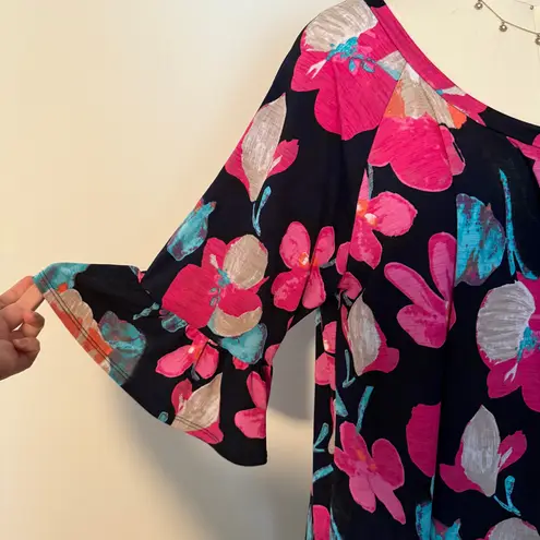 Honeyme Multicolor Floral 3/4 Sleeve Blouse