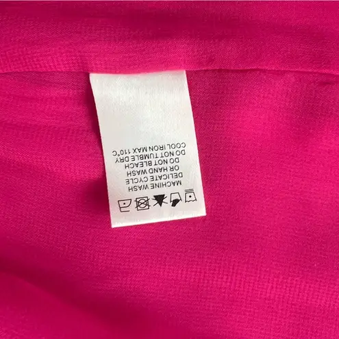 CROSBY by Mollie Burch NWOT Crop Top in Pink/Scarlett Balloon Sleeves, Size S