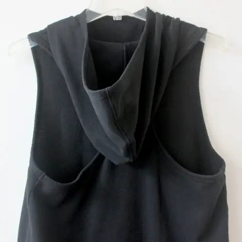 Victoria's Secret  Sport Cotton Black Sleeveless Racerback Workout Hoodie Small