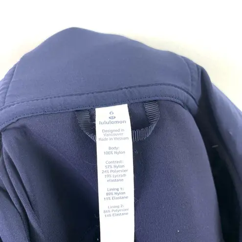 Lululemon  The Spaces In-Between Full Zip Hooded Athletic Vest Midnight Navy 6