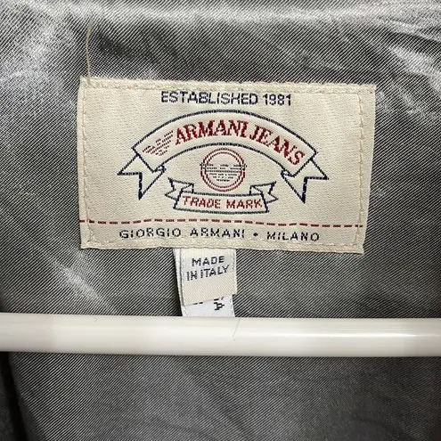 Giorgio Armani gray/silver puff coat Size 8