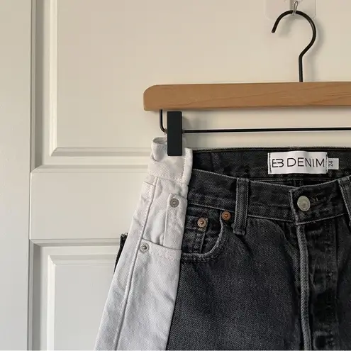EB DENIM Black & Whites Two Tone Jeans Size 24