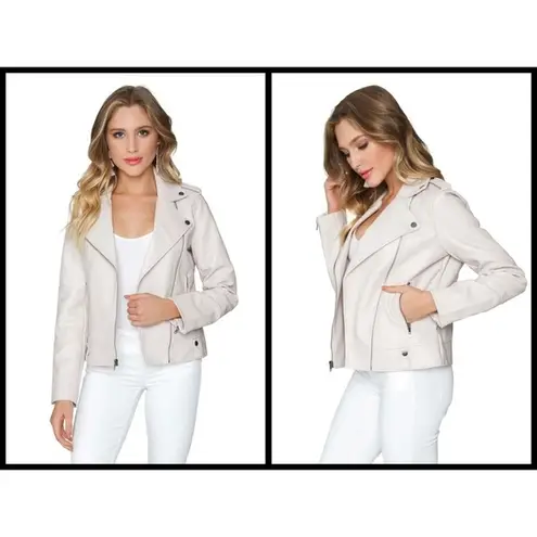 Cupcakes and Cashmere 💕💕 Faux Leather Moto Jacket