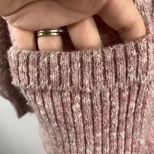 Shetland Size L Cardigan Sweater Wool Blend Button Up Scotland Made Women's Pink Size L