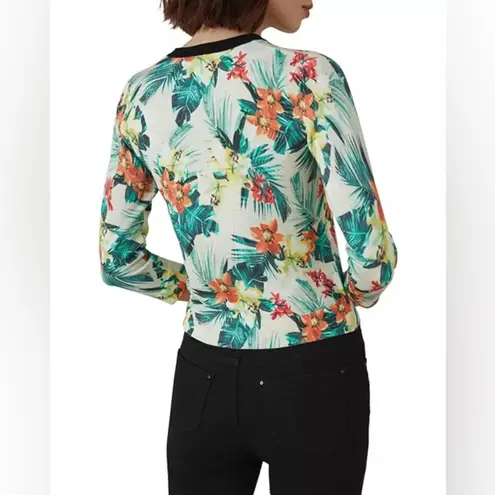 Karen Millen Tropical Palm Print Button Down Cardigan Women’s Size M Medium