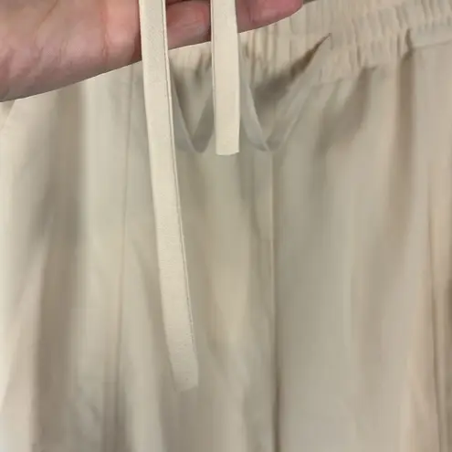 Derek Lam 10 Crosby Drawstring Jogger Pants Sz 10 Neutral Minimalist Lightweight