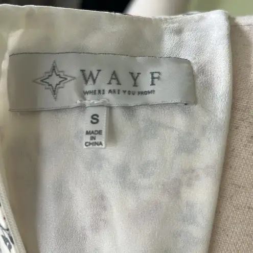 WAYF Plaza Cutout Puff Sleeve Maxi Dress