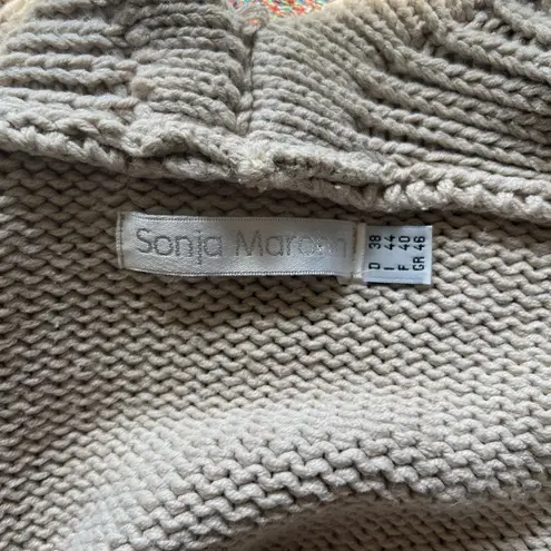 Sonja Marohn Cream Cropped Cotton Open