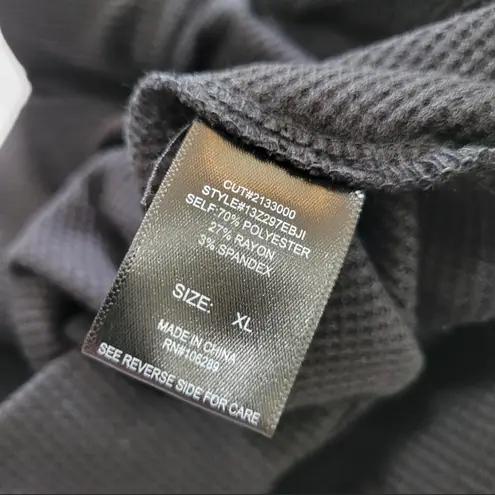 Row A Black Flutter Lounge Flounce Thermal Shorts Size XL