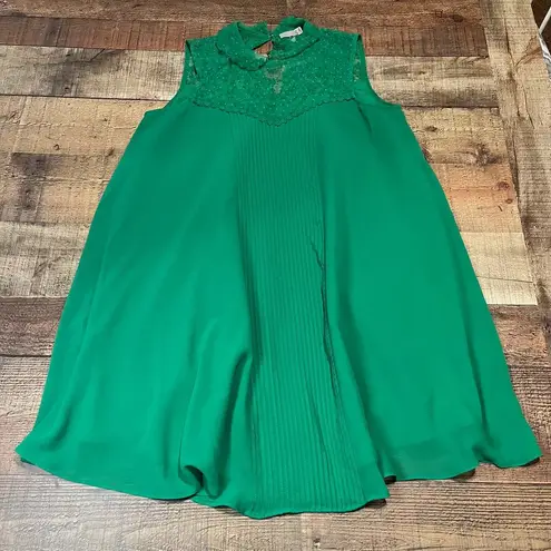 ASOS  | Tiny FLAW Women's Green Lace Button Back Halter Shift Dress Sz 8