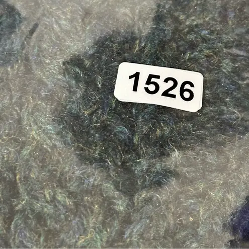 Athena Designs One Size Gray Marled Zip Up Shawl Collar Pocket Front Cardigan