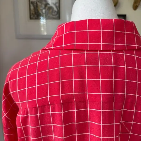 Equipment Femme Ellene Silk Dress Hibiscus Sun Kiss Pink Red $394