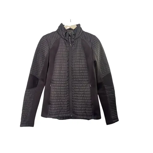 CALIA by Carrie Underwood Full Zip Puffer Hybrid Jacket Smokey Plum Sz Small Purple