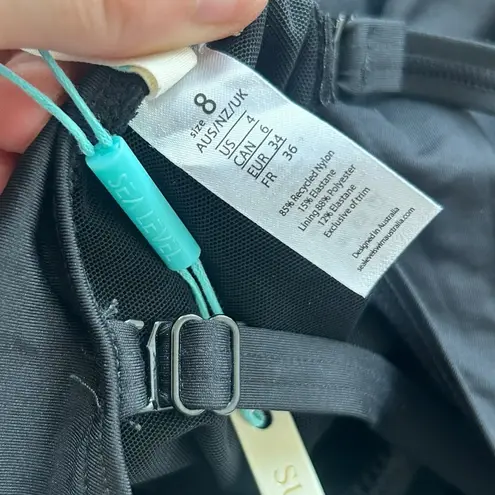 SEA LEVEL Australia SPLICED Plunge ONE PIECE size 4 Black NWT