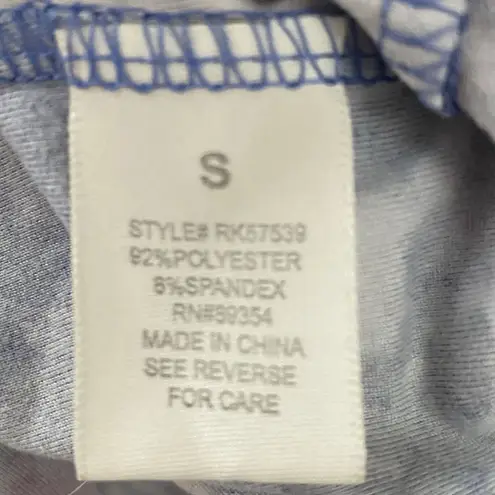 Ultra Flirt Tie Dye Dress Small Blue White Sleeveless Bodycon Short Stretchy