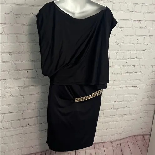 Miss Sixty New asymmetric bodycon midi dress Size Extra small dark romance y2k