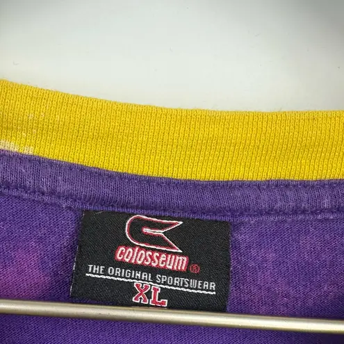 LSU Tigers Custom Bleach Splatter Long Sleeve Shirt Size XL Sports Gameday Purple