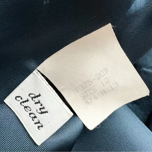 Pendleton Vintage Plaid Blazer Teal Purple Navy Sz 12