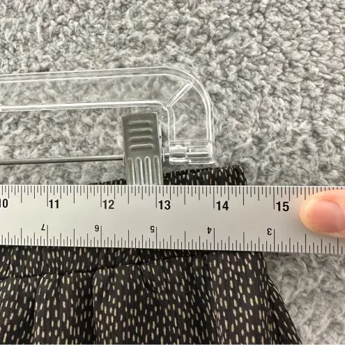 Loft  Pull On Gathered‎ Ruffle Skirt Black Tan Women's Medium