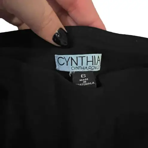 Cynthia Rowley  Black Straight‎ Leg Ankle Pants Size 6