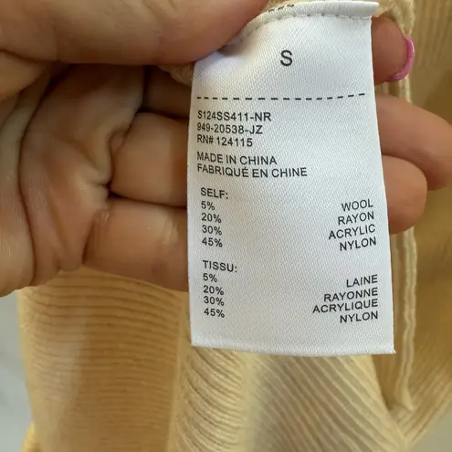 Sophie Rue RUE SOPHIE Elaine Rib Knit Sweater Maxi Skirt Creme Pearl Small