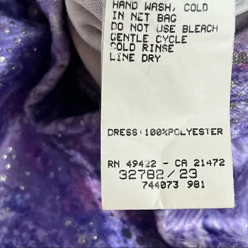 Gunne Sax Vintage 90’s Does 70’s Purple Marbled Body Con Dress 9/10