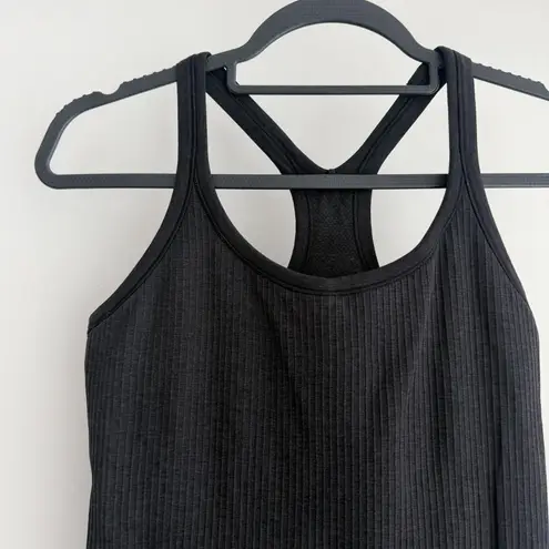 Lululemon Tank Top Womens 8 Black Ebb To Street Ribbed Racerback Yoga Athletic