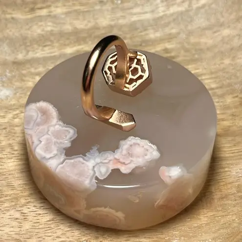 Kendra Scott  Theodore Rose Quartz Ring in Rose Gold