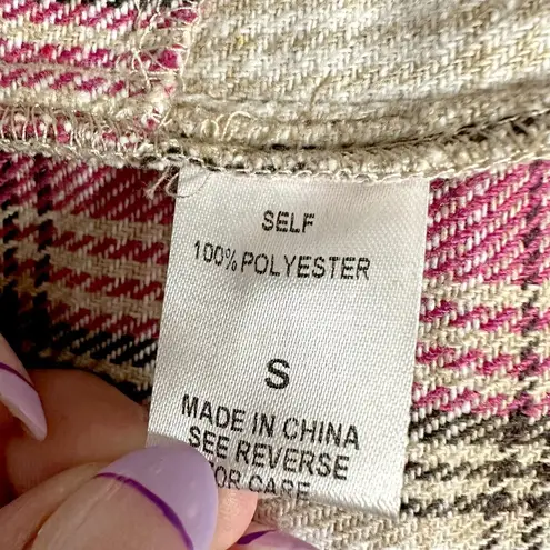 *NEW* Haptics Fringe Shacket Pink