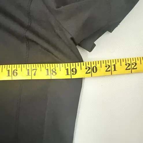 Dickies Scrub Top Womens Black Medium V-Neck Pockets Stretch Comfort Nurse