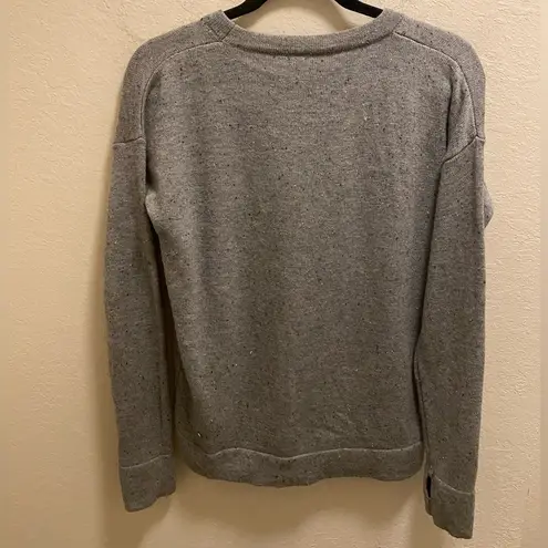 Lululemon  Grey Speckled Merino Wool Yogi Crew Sweater Size 8