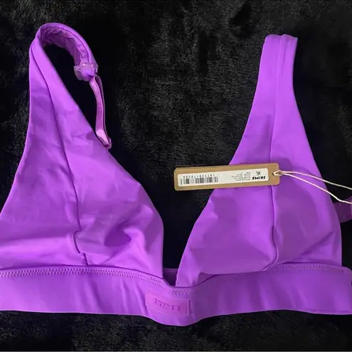 SKIMS  Swim Plunge Bikini Top VIOLET PURPLE LIMITED EDITION NWT