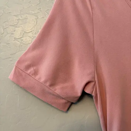 ⭐️Boutique pink short sleeve stretchy knee length maternity dress size medium