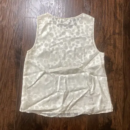 Vintage Starry Nites 2 pc Blouse Set White Size 8