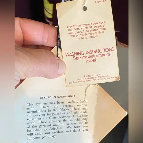 Vintage 70s 80s Bullocks long sleeve midi Purple Dress with Lime Accents Size 12