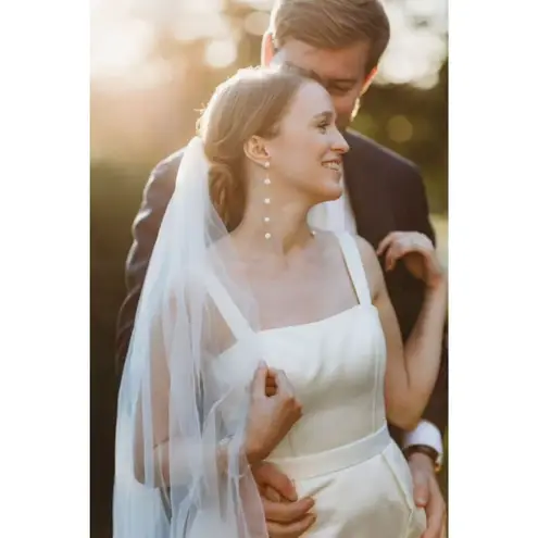 Ettika Delicate Drop Earrings in Blush Pearl New Womens Dangle