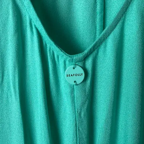 Seafolly sz S green oversized boho romper NWT