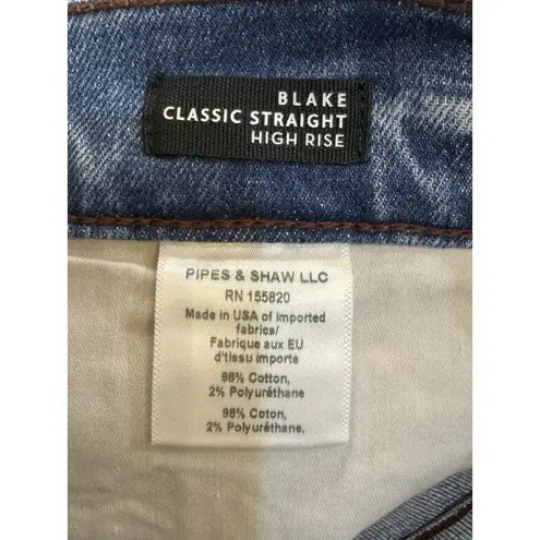 Veronica Beard Blake Classic Straight High Rise Jeans In Amethyst Size 32